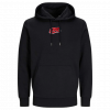 Schulterblick Hoodie – Schwarzer Streetwear Hoodie mit markantem Rückenprint