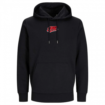 Schulterblick Hoodie – Schwarzer Streetwear Hoodie mit markantem Rückenprint