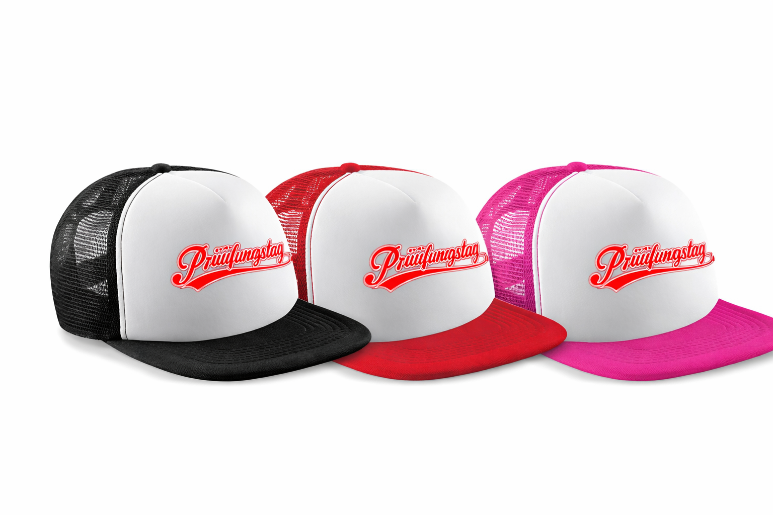 Trucker-Cap „Prüüfungstag“ – Der Tag. Dein Style.