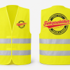 Fahrpraktiker Warnweste – Hi-Vis Safety Vest mit großem Logo-Print